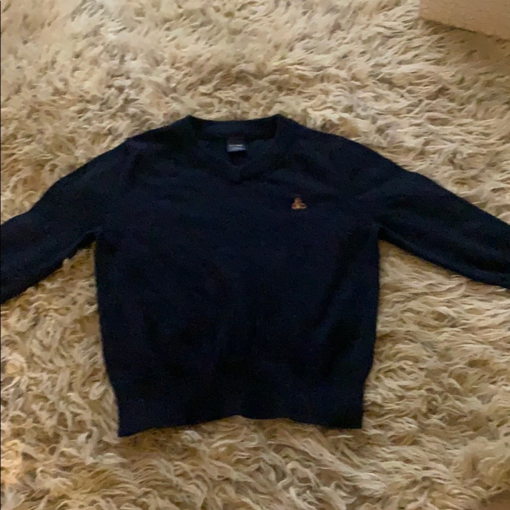 Baby gap navy sweater w/bear